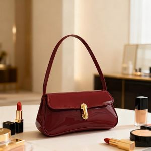 Vintage Glossy Shoulder Bag